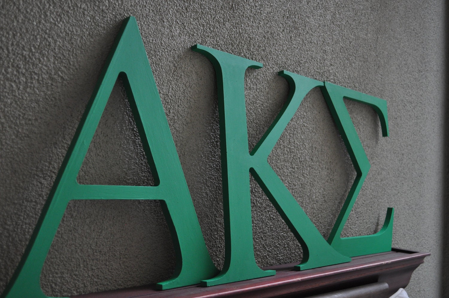 Greek letters - 14" tall hand painted wood letters in your sorority or fraternity color(s)