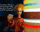Kevin Dao 2012 Georgia O'Keeffe Quote Dawn Doll Postcard 4x6 Photo on Metallic Paper