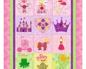 Princess Applique Quilt Pattern  - A Girls 'Imagination  "Once Upon a Time" series