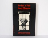 The Rule of Folly, important book on nuclear warfare, by James R. Newman, 1962, with bonus New York Times clipping
