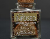 Brandied Mushroom Salt - Exotic mushrooms steeped in brandy and dehydrated, combined with sea salt
