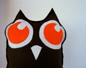 Stuffed Owl Toy - Felt Owl - Owl Home Decor - Woodlan Nursery  -  Small Owl Pillow - 3lllaHandmade