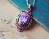 Galaxy cabochon pendant