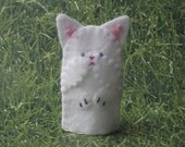 White Persian Cat Finger Puppet