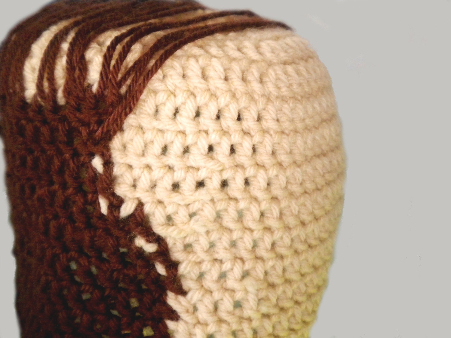 Crochet Hat - Comb-Over Beanie - Choose Your Own Skin and Hair Color - Silly Crochet Hat for Baby / Toddler / Boy / Girl / Man / Woman