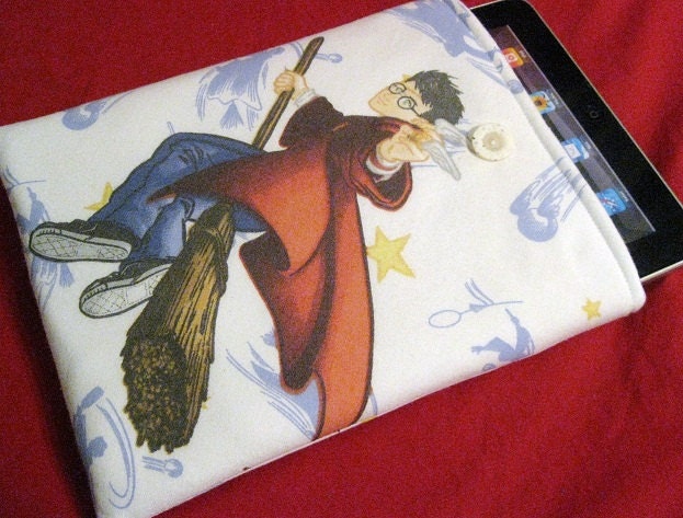 Harry Potter iPad 1 2 or 3 sleeve tablet case Samsung Galaxy Tab padded bag cover themed