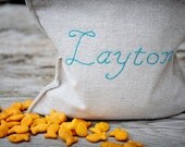 Reusable Sandwich Bag - Reusable Snack Bag - Personalized - Lined - Large Size - Eco Friendly