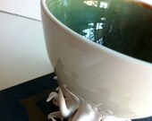 Sage Green Sea Urchin Porcelain Cup / Bowl - Made To Order