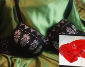 Custom-made RED Assuit emBELLIshment Dance Bra Base - made to your size