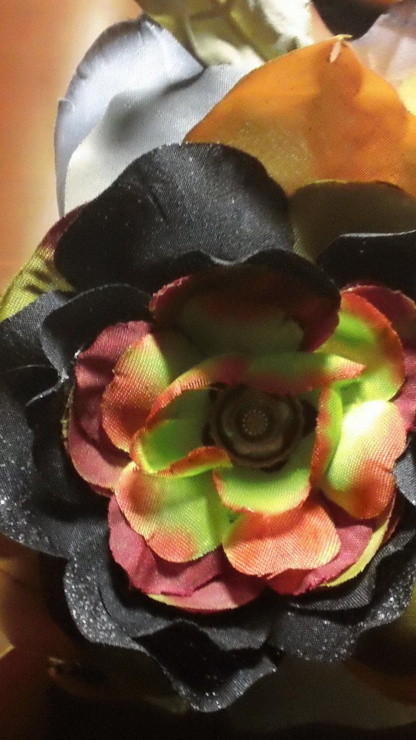 Autumn Dance- tribal influenced autumnal leaf headband