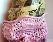 Feather and Fan Knitted  Neck Warmer Pattern