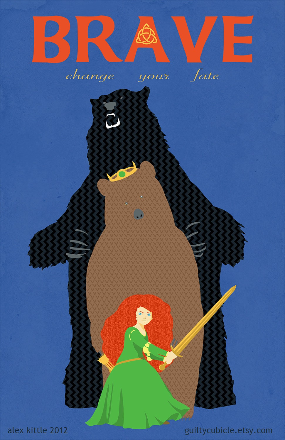 Pixar's BRAVE Original Poster