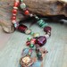 Bohemian Necklace, Art Necklace, Gypsy Necklace