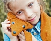 Mini Fox Scarf in Pumpkin