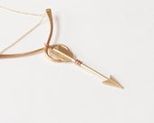 Katniss' Revenge - Bow and Arrow Necklace - Hunger Games by Prairieoats