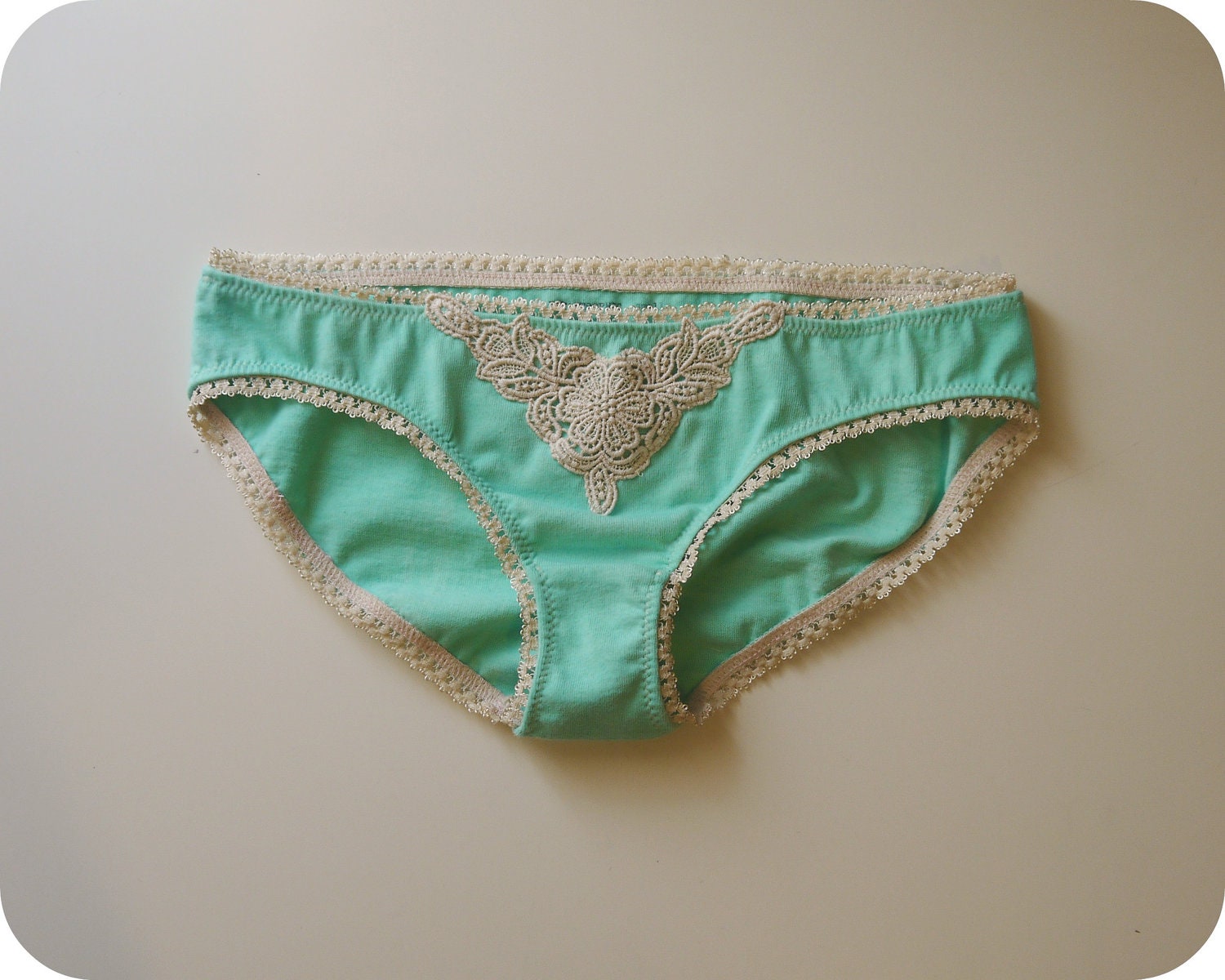 Organic Cotton and Lace Undies in Custom Colors Organic Underwear