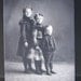 Antique Victorian Glass Plate Photo Negative - Three Children