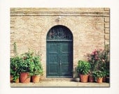 New Orleans Photograph French Quarter 8"x10" Affordable Flowers Courtyard Orange Tan Mardi Gras. IN STOCK, Ready to Ship.