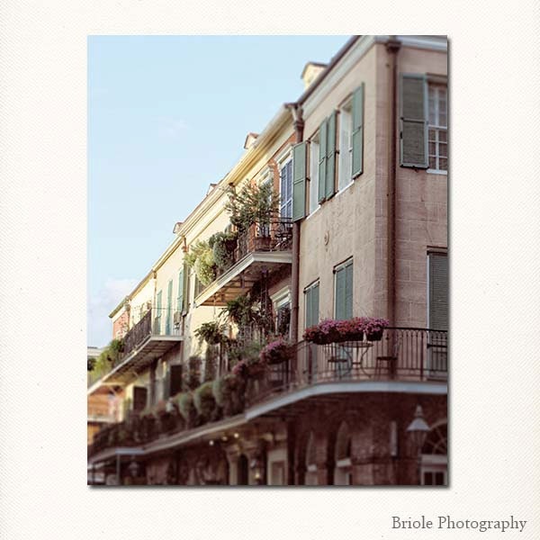New Orleans Photography Wall Art, French Quarter Photograph, 8"x10" Picture. Royal Street, Pastel, Mardi Gras.