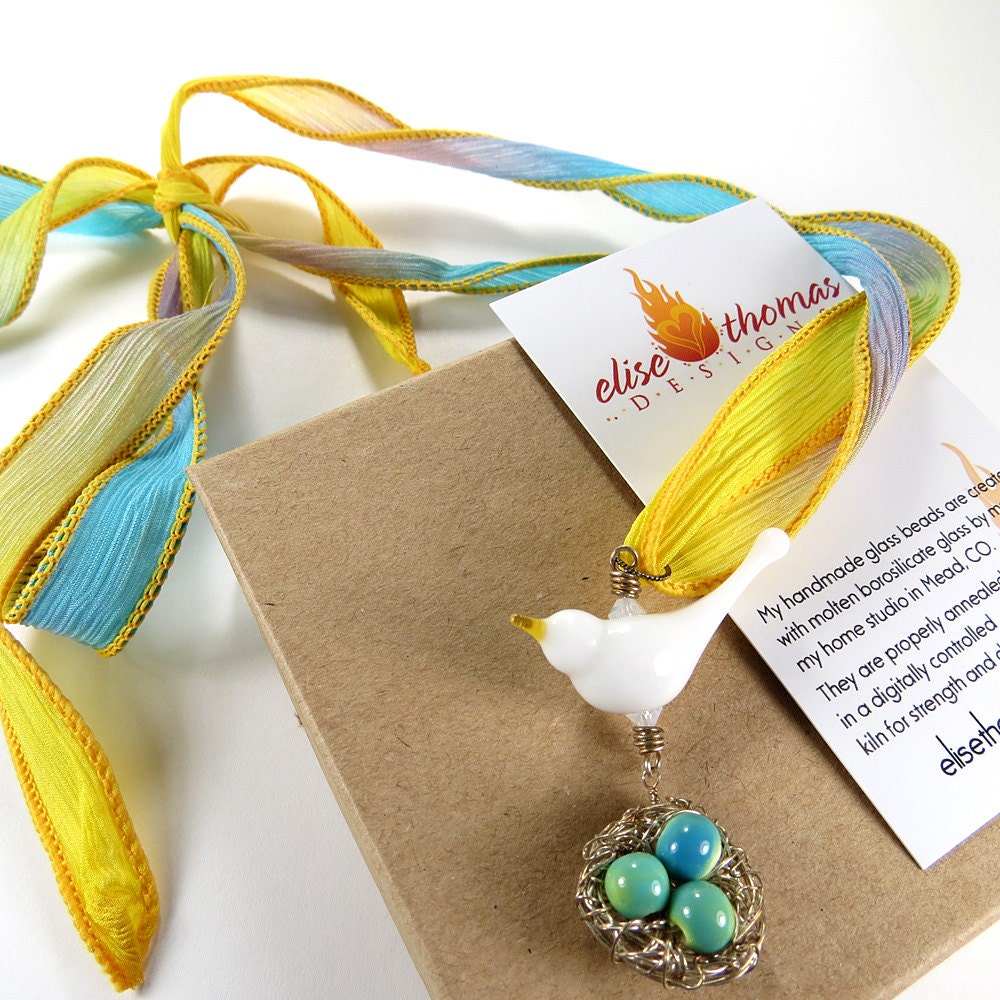 Dove necklace, mothers jewelry, new mom gift, bird nest necklace
