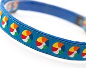 Dog Collar "Beach Party" - 5/8" Width - Available in 3 Sizes (XS, S, M)