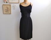 Vintage 1950s Cocktail Dress - 50s Little Black Dress - The Ava - Jack Stern Designer