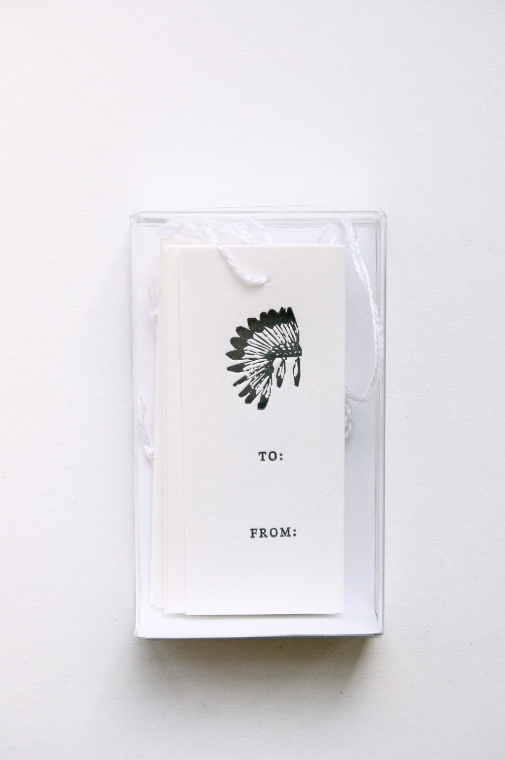 Chief - Set of 10 Letterpress Gift Tags