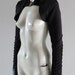 Jacket Bolero Leather Black Coat Winter Tailored Jacket Buckle Gothic Rock Uni sex - Chrisst SPECIAL ETSY PRICE