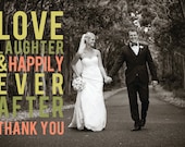 Ever After Wedding Thank You Card Design