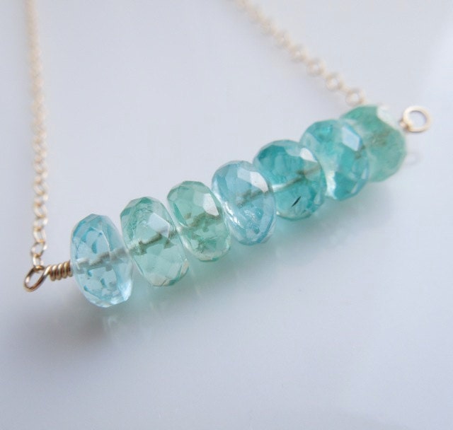 Aqua Apatite Necklace