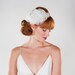 Ivory Swiss Triple Flower Halo Bridal Wreath