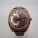Vintage 1979 Timex Electric Retro Style Mens Wrist Watch in Goldtone Case W/Sweep Second & Day/Date Black Leather Strap