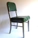 Green Steel Chair/ Vintage Office Chair