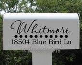Two Mailbox decals- Vinyl Wall Art