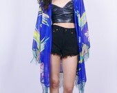 Sheer Duster Cardigan w/ Fringe