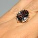 SALE Black quartz ring
