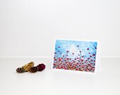 Greeting card red poppy field - Summer flowers - Thank You Card - Floral card - Warm Wishes