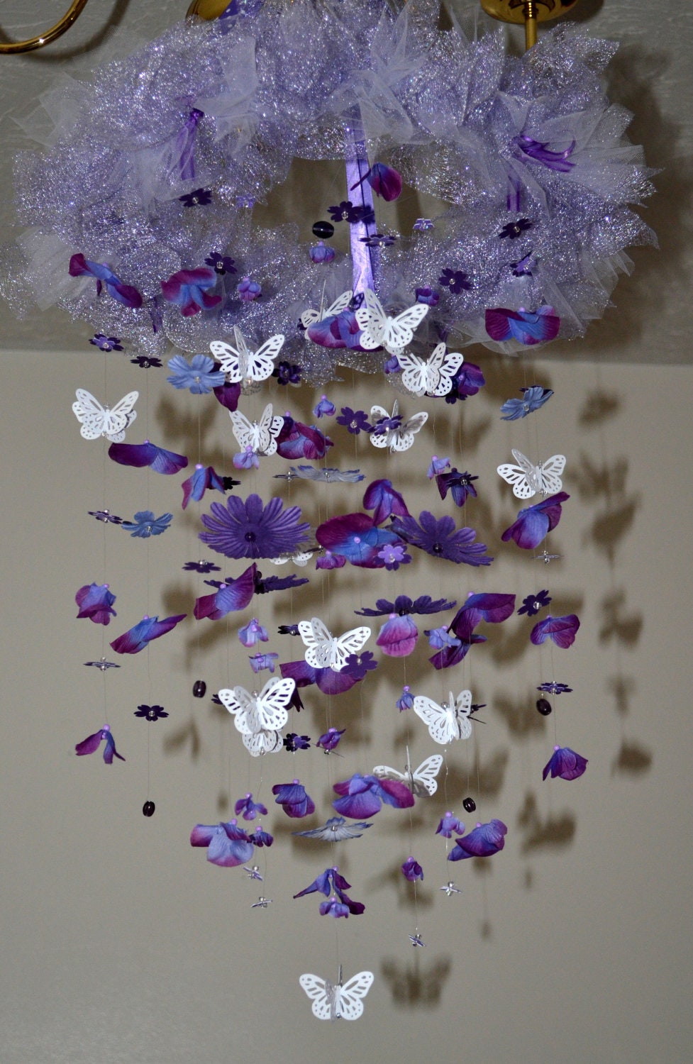 Lavender Dreams (Purple Butterfly mobile), Nursery Decor, Baby Shower Gift READY TO SHIP