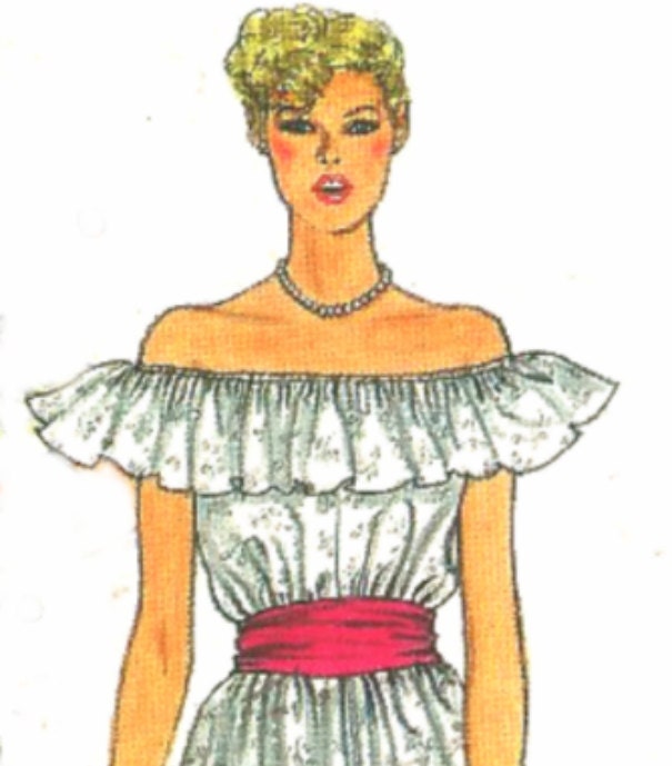 UNCUT Vintage Vogue Dress Pattern 7586 size 10 FREE SHIPPING