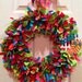 Custom Seasonal Ribbon Wreath - Summer Vacation