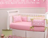 Twinkle Twinkle Little Star Do You Know How Loved You Are - Baby Nursery Vinyl Wall Decal Quote Lettering - Baby Girl Boy 6H x 36W CQ001
