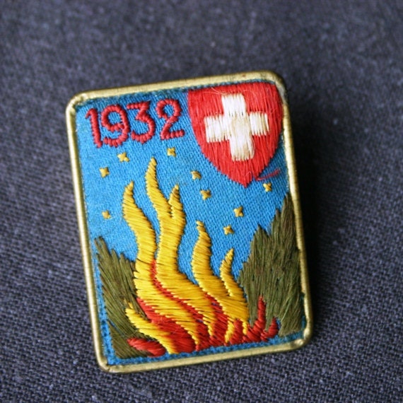 Swiss rescue team 1932 badge