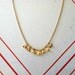 Gold Plated Evil Eye Charm Necklace on Brass Chain