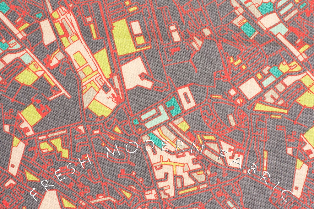 Half Yard of Center City Los Angeles Midtown, Jay McCarroll for FreeSpirit, 100% Cotton Fabric