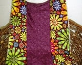 X-Large Toddler Bib - Hippie Chic Patchwork Bib