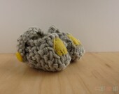 House of Yellow Grey Booties