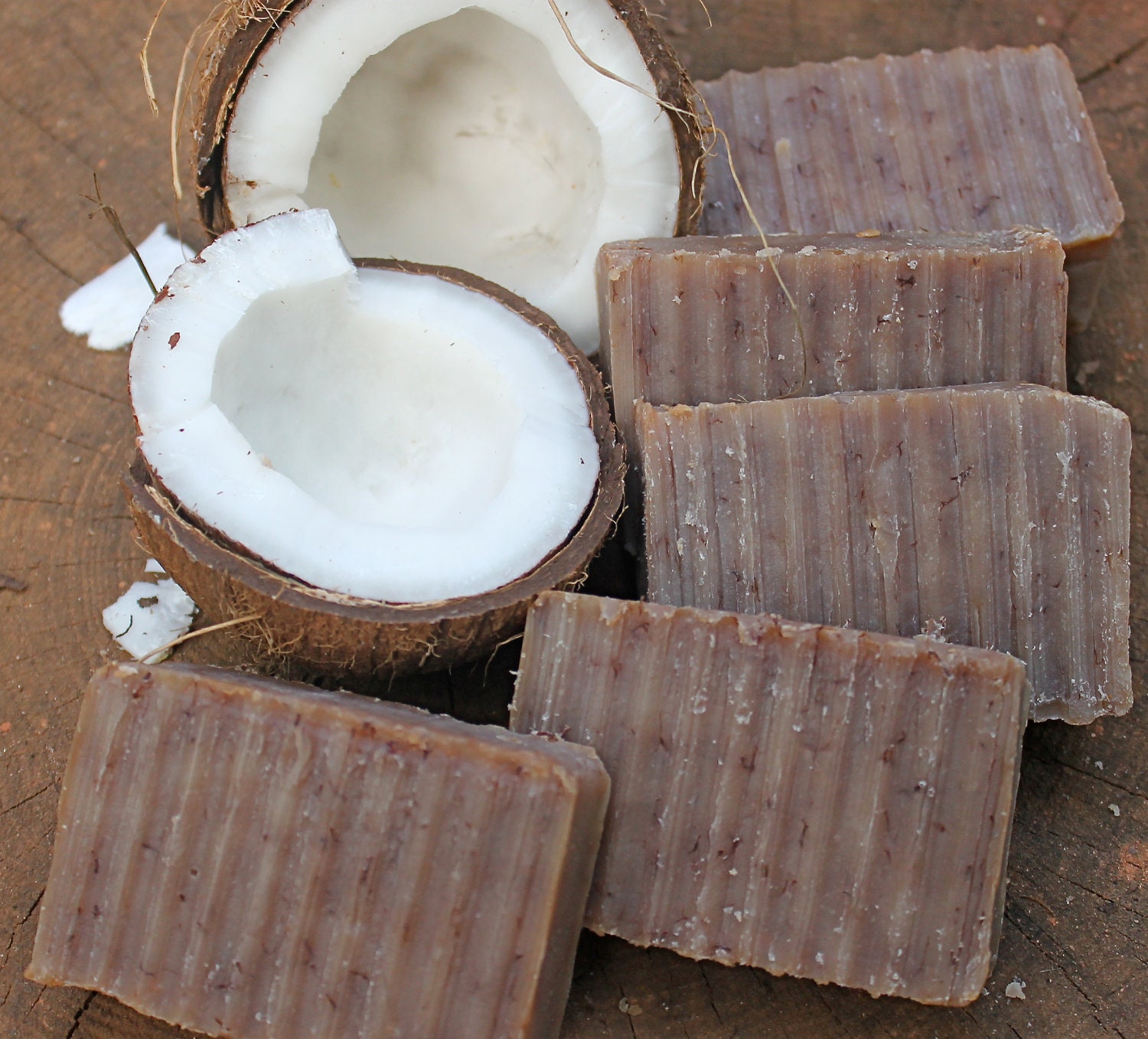 Coconut Milk Soap, a Lightly Scrubby Body Bar