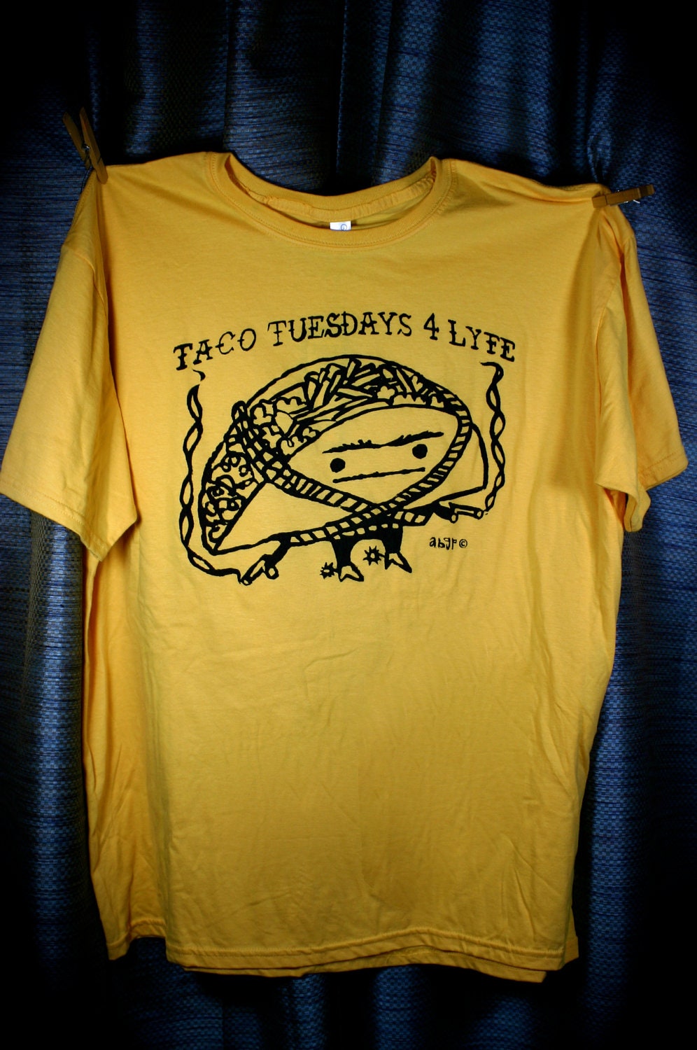 Extra Large Taco Tuesdays 4 Lyfe Maíz Yellow Tee MXL01