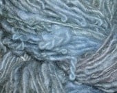 Grey blue homespun Walliser sheep  wool
