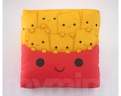 Decorative Pillow, Mini Pillow, Kawaii Print, Toy Pillow - Yummy French Fries
